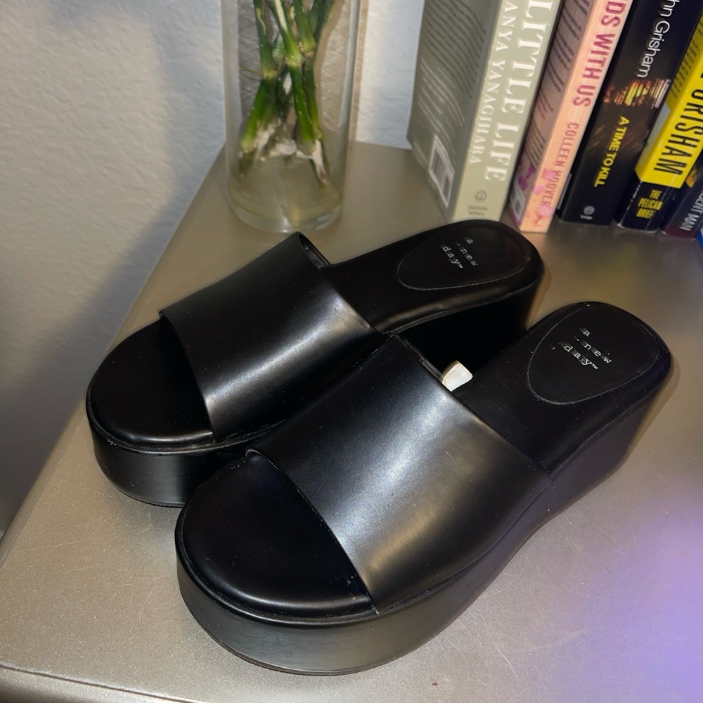 A new day chunky black sandals